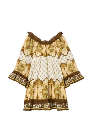 La DoubleJ Boho Placée mini dress - Neutrals