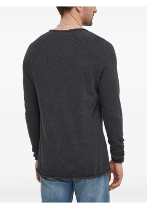American Vintage raw-edge raglan-sleeve T-shirt - Grey