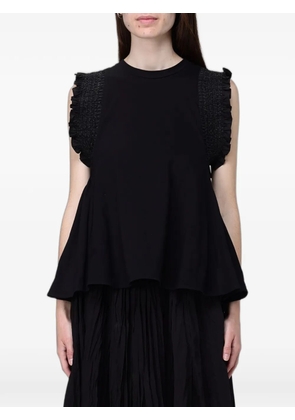 MeimeiJ ruffled peplum T-shirt - Black