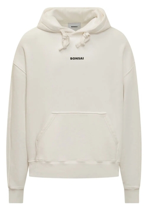Bonsai logo-print hoodie - White