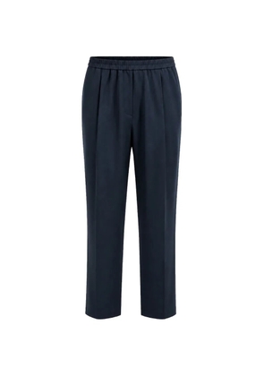 Eleventy elasticated-waist pleated trousers - Blue