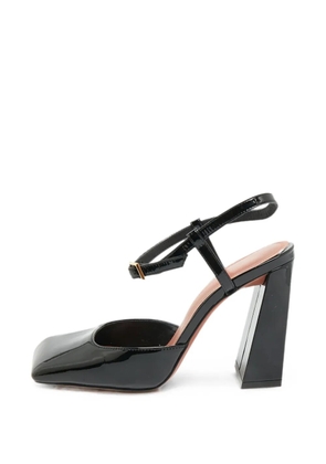 Amina Muaddi Charlotte patent leather pumps - Black