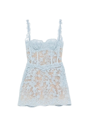 Ermanno Scervino corset-style mini dress - Blue