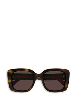 Gucci Eyewear logo-detail sunglasses - Brown