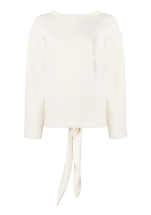 Walk Of Shame oversized open back sweatshirt - Neutrals