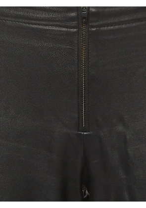 alice + olivia leather skinny trousers - Black