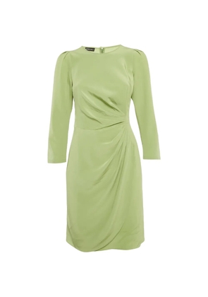 Emporio Armani Pre-Owned pleated mini dress - Green