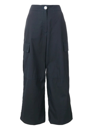 Walk Of Shame cargo pocket palazzo trousers - Blue