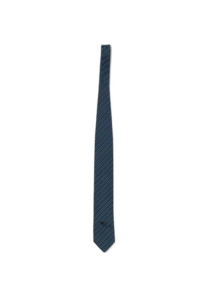 Zegna Brera diagonal-stripe tie - Green
