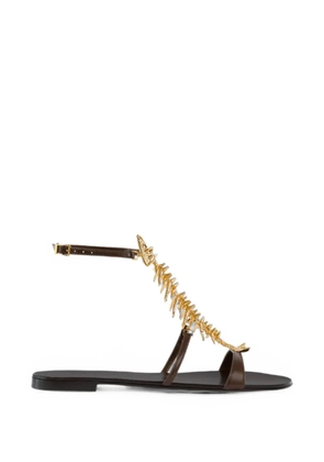 Giuseppe Zanotti Slim 2.0 flat sandals - Brown