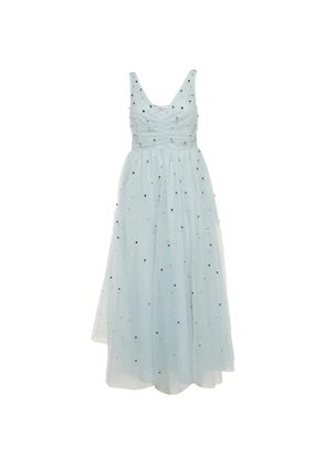 Red Valentino Vintage embellished tulle midi dress - Blue