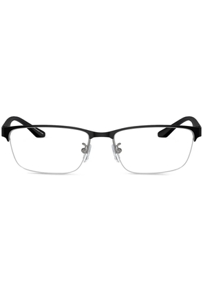 Emporio Armani rectangle-frame glasses - Black