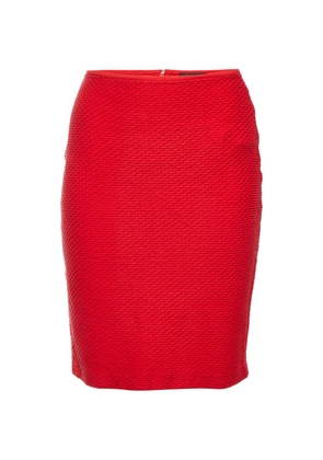Emporio Armani Pre-Owned textured pencil midi skirt