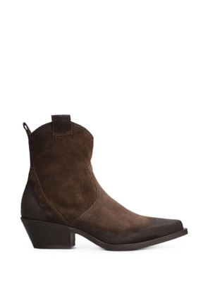 Metisse suede ankle boots - Brown