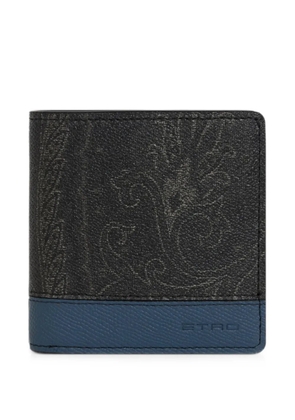 ETRO compact Arnica wallet with leather insert - Black