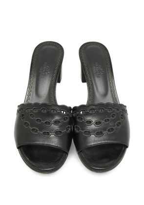 Hermès Pre-Owned Gaelle cut-out sandals - Black