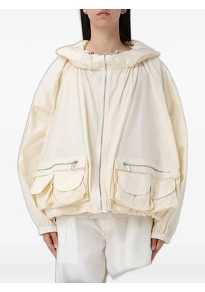 MeimeiJ hooded multi-pocket jacket - Neutrals