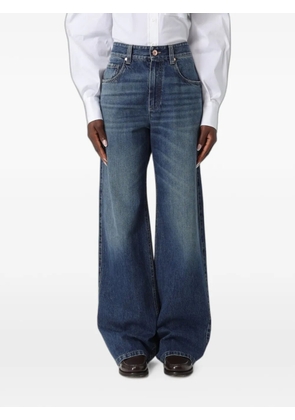 Brunello Cucinelli high-waisted wide-leg jeans - Blue