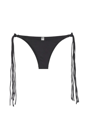 Frankies Bikinis x Jennie Camille fringe-detail bikini bottoms - Black