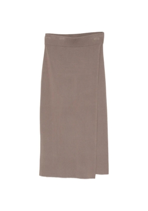 By Malene Birger Hylos side-slit maxi skirt - Neutrals