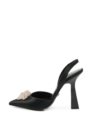 Versace Pre-Owned La Medusa crystal-embellished heeled pumps - Black