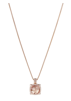 David Yurman 18kt rose gold Chatelaine morganite and diamond necklace - Pink