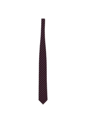 Zegna Brera diagonal-stripe tie - Red
