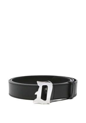 DONDUP logo-plaque belt - Black