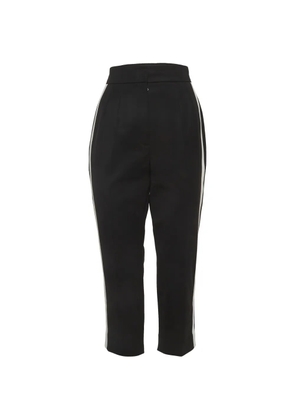 Dolce & Gabbana Pre-Owned twill side-stripe trousers - Black