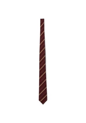 Emporio Armani jacquard-stripe silk tie - Red
