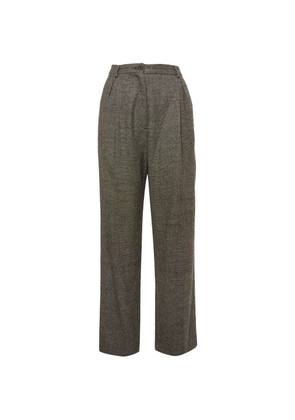 Rochas Vintage textured regular-fit trousers - Grey