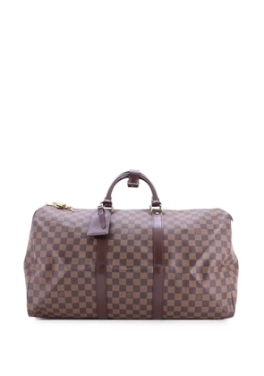 Louis Vuitton Pre-Owned Keepall Bag Damier 50 travel bag - Brown