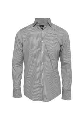 BOSS striped regular-fit shirt - White