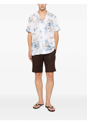 VELA SHOP floral-print short-sleeve shirt - White