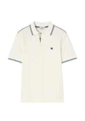 Burberry cotton-blend tennis polo shirt - White