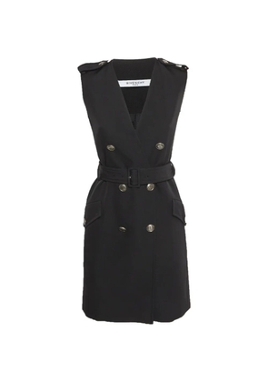 Givenchy Pre-Owned double-breasted gabardine mini dress - Black