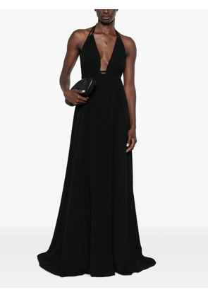 MOUTAKI open-back maxi dress - Black