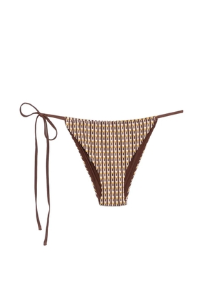 SIR. geometric-print bikini bottoms - Brown