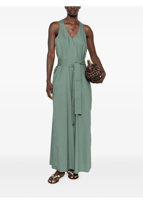 MOUTAKI V-neck sleeveless maxi dress - Green