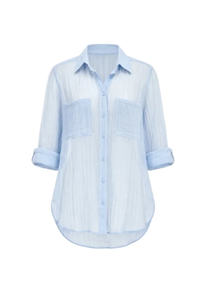 Seafolly Breeze beach shirt - Blue