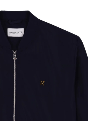 NOWADAYS logo-embroidered zip-up bomber jacket - Blue