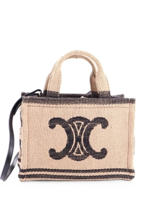Celine Pre-Owned Cabas Thais Triomphe Printed Textile Small tote bag - Black