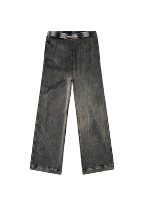 Diesel viscose pants with a fluid fit - Grey