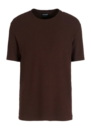 Giorgio Armani round-neck T-shirt - Brown