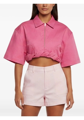Jacquemus Pre-Owned La Chemise Silpa cropped top - Pink