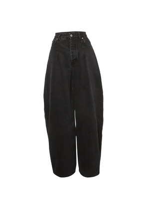 Jacquemus Pre-Owned Ovalo De-Nîmes barrel jeans - Black