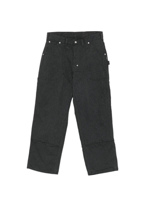 Neighborhood double-knee straight-leg jeans - Black
