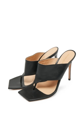Gianvito Rossi square-toe leather sandals - Black