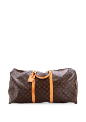 Louis Vuitton Pre-Owned Keepall Bag Monogram Canvas 60 travel bag - Brown