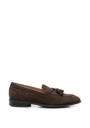 VELA SHOP tassel-detail suede loafers - Brown